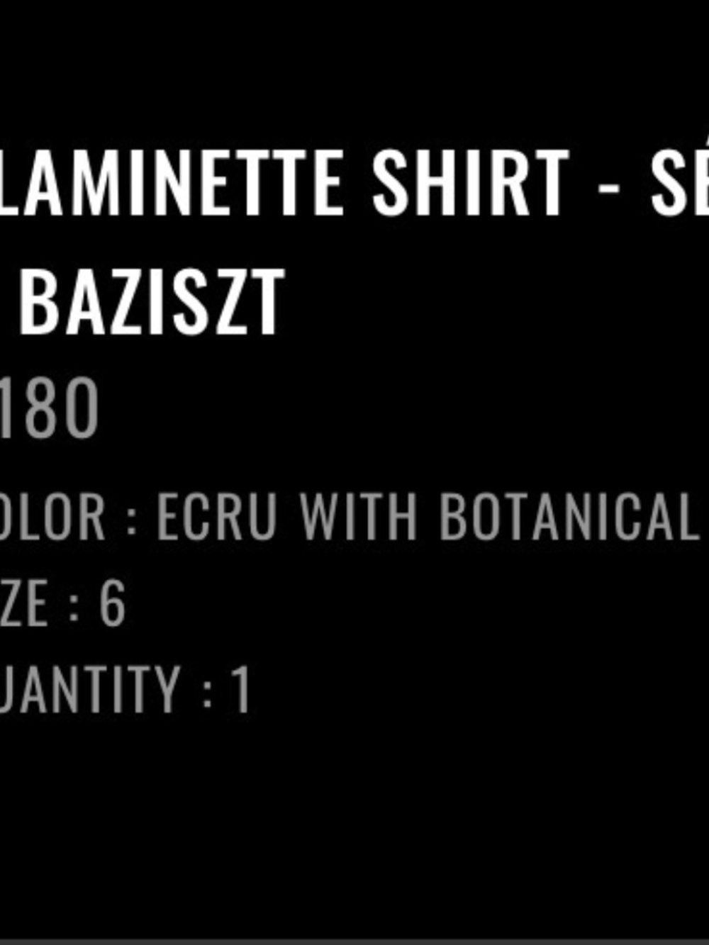 Sezane x Baziszt Top Blouse (36) US 6 - Picture 4 of 4